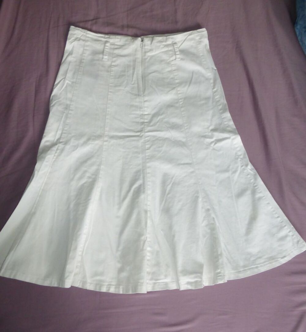 JUPE TRAPEZE blanche - 38/40 Vêtements