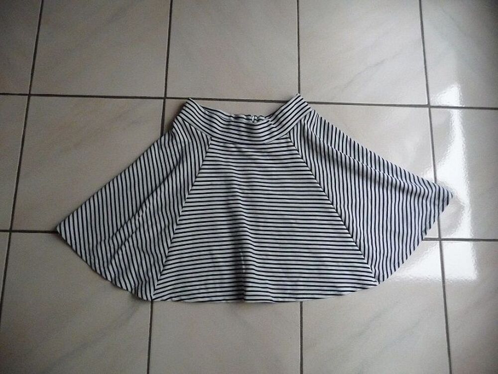 Jupe patineuse rayures marine PIMKIE 38 Vêtements