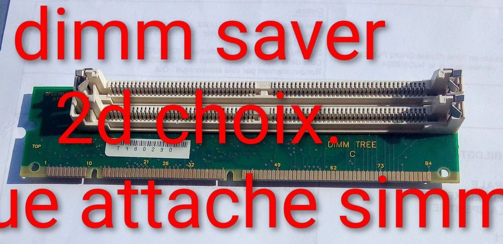 Adaptateur m&eacute;moire des simm72 sur powermacppc7200 7500 Matériel informatique