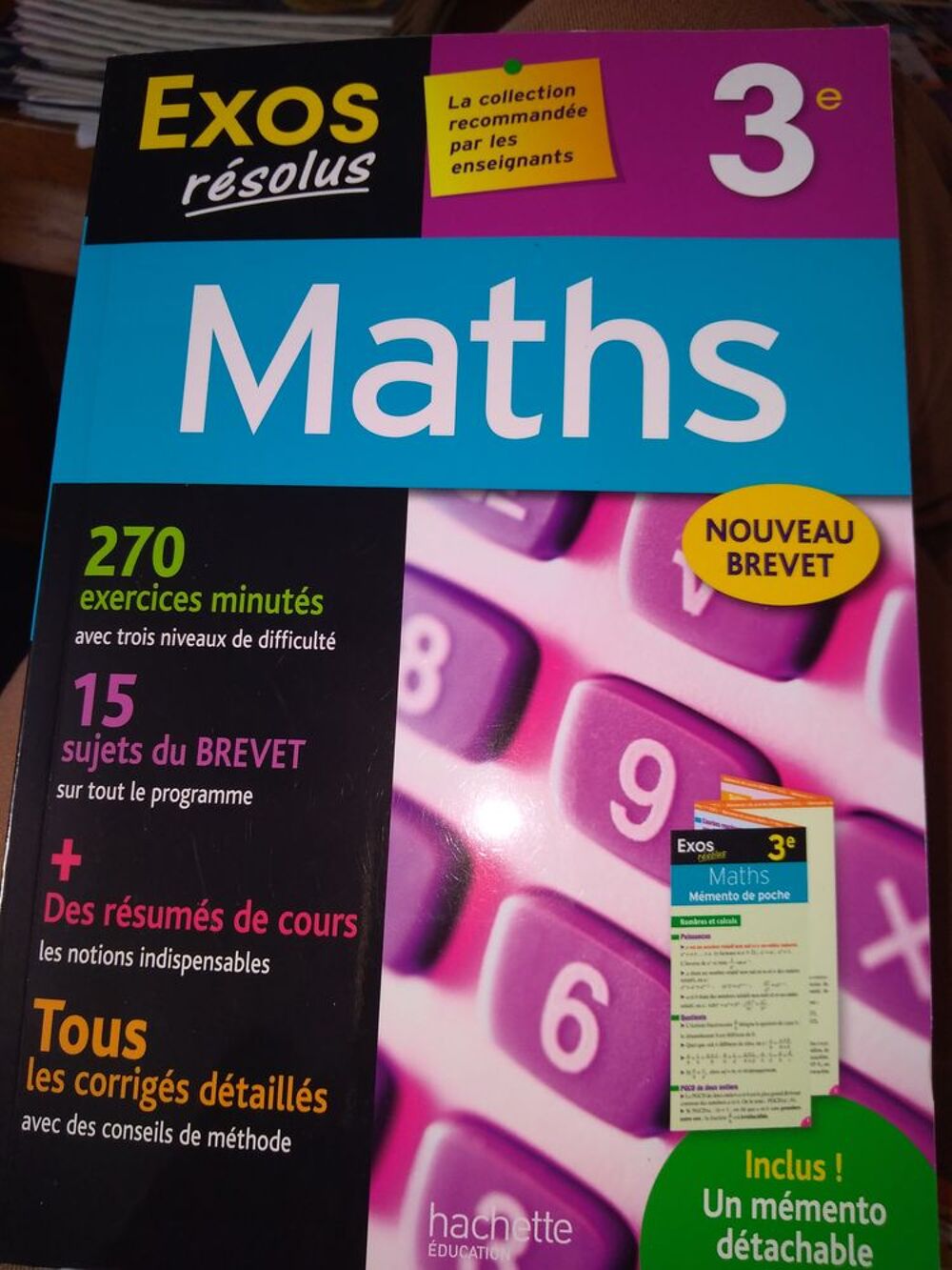 Exos r&eacute;solus de maths, 3&egrave;me Livres et BD