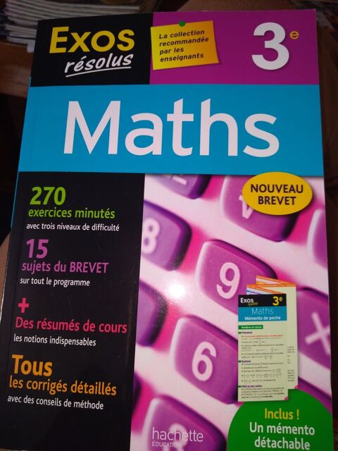 Exos résolus de maths, 3ème 4 Arras (62)