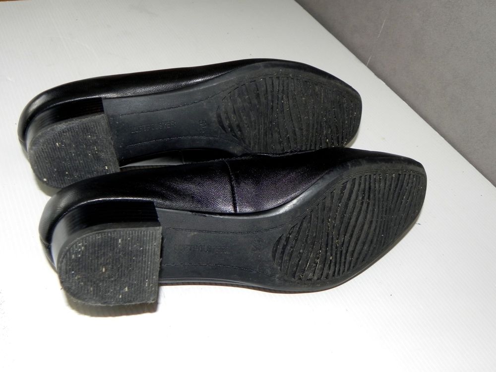 Chaussures mocassin en cuir noir taille 39 ( 5.1/2 ) marque Chaussures