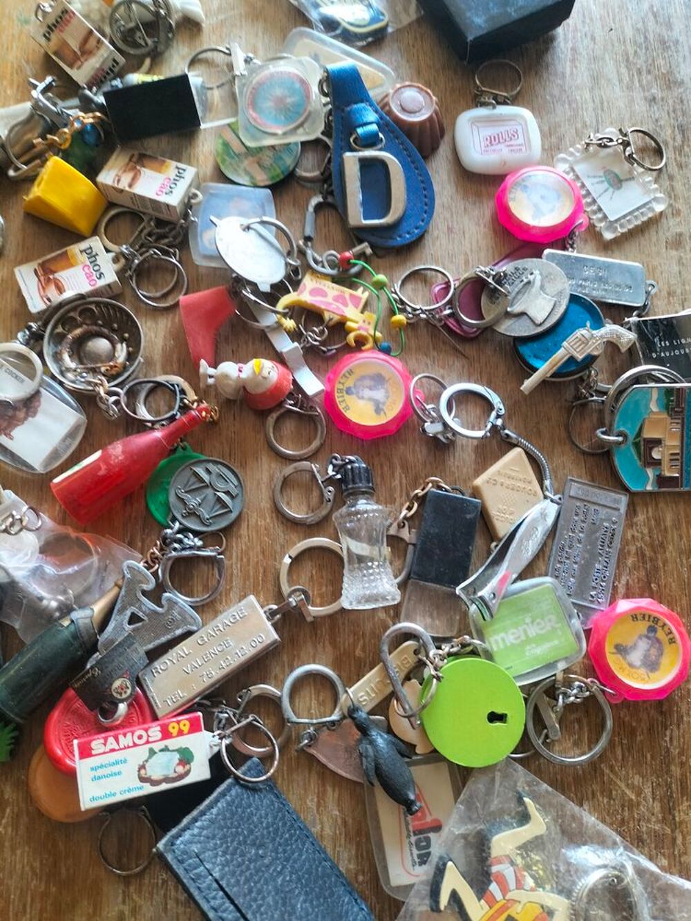 Lot de porte cl&eacute; publicitaire 