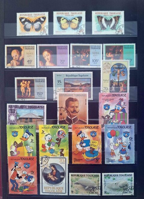 S�rie de timbres de collection du Togo A 50 Gap (05)
