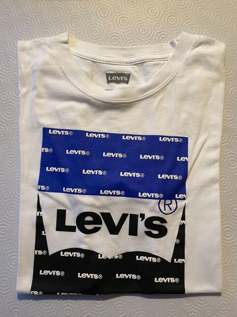 T-shirt Levi's blanc bleu noir 10 Paris 20 (75)