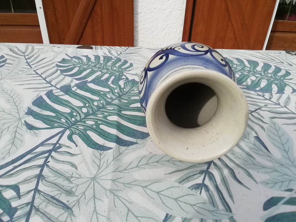 Vase c&eacute;ramique sculptrice VIVIANE VAN KESSEL sign&eacute; 