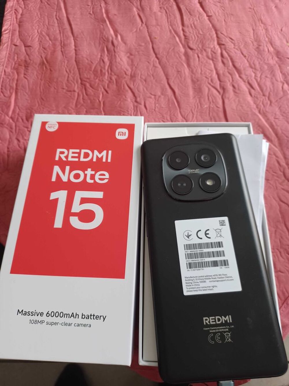 t&eacute;l&eacute;phone redmi not&eacute; 15 Téléphones et tablettes