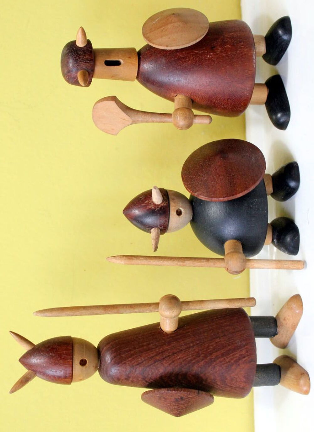 Vikings en bois Jacob Jensen Danemark 1958 Design scandinave Jeux / jouets
