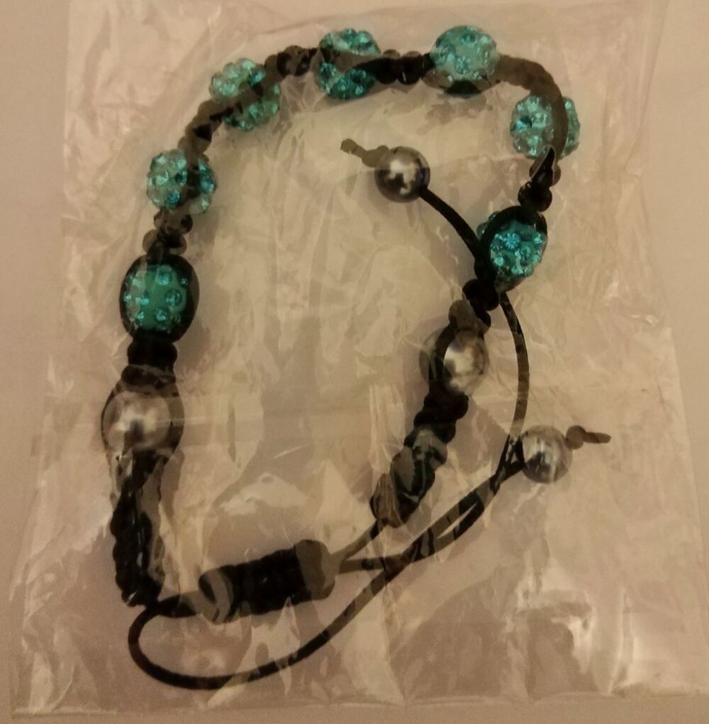 Bracelet shamballa perles Saphir bleu Bijoux et montres