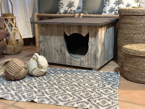 CABANE CHATS EN BOIS ET PATINE 60 06330 Roquefort-les-pins