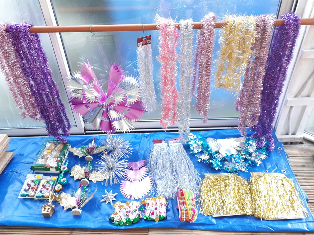 Lot de guirlandes et d&eacute;corations de No&euml;l D�coration