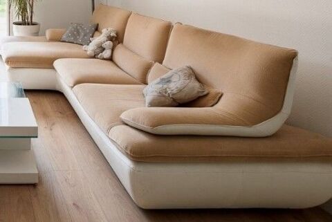 Canap chteau d'ax mridienne beige marron trs bon tat 2000 Nice (06)