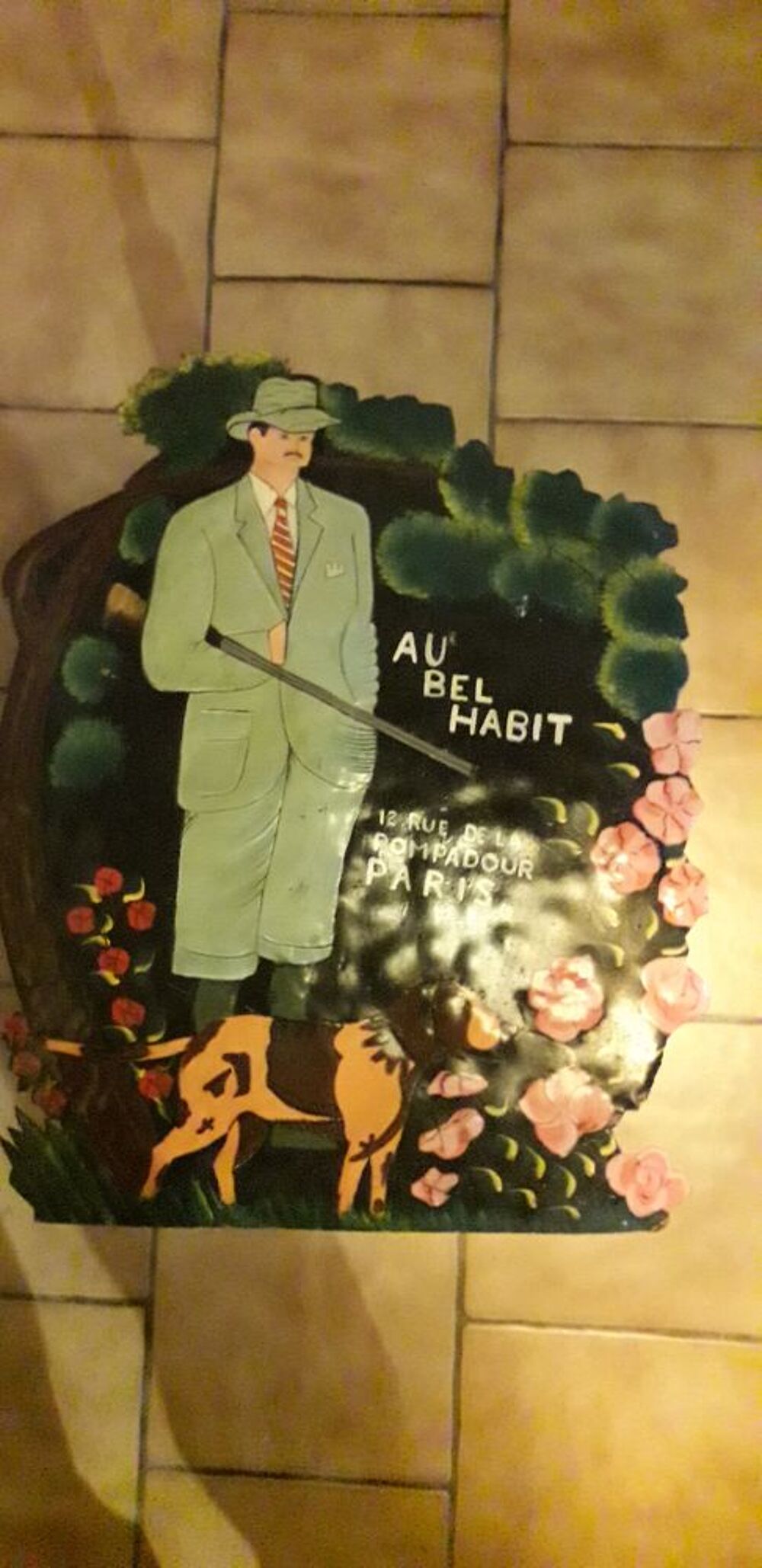 
Ancienne plaque publicitaire 