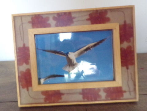 Cadre bois incrustation feuilles pour photo 14,5 cm x 9,5 cm 2 Laval (53)