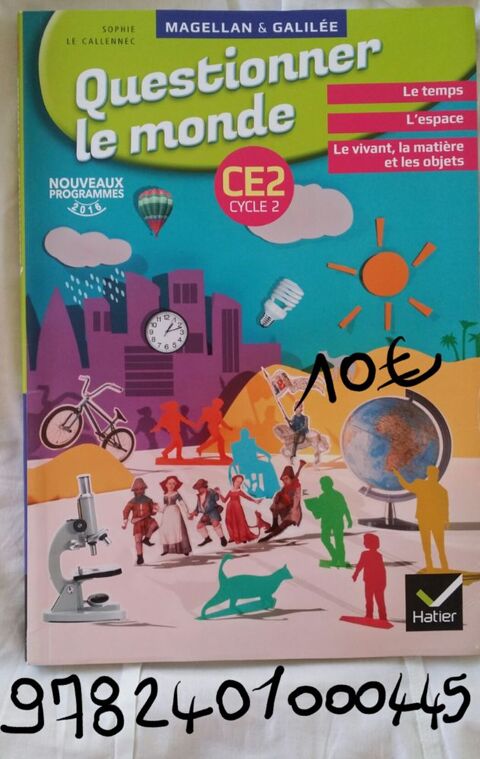 Livre ce 2 questionner le monde 10 Le Lamentin (97)