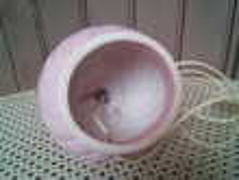 Pied de Lampe porcelaine rose Décoration