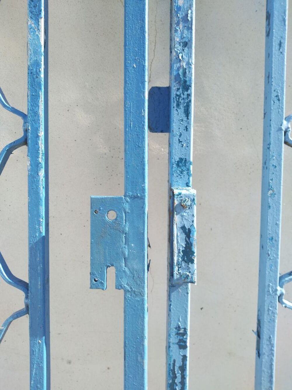 Portail deux vantaux, acier galva, ferronnerie d'art. Bricolage