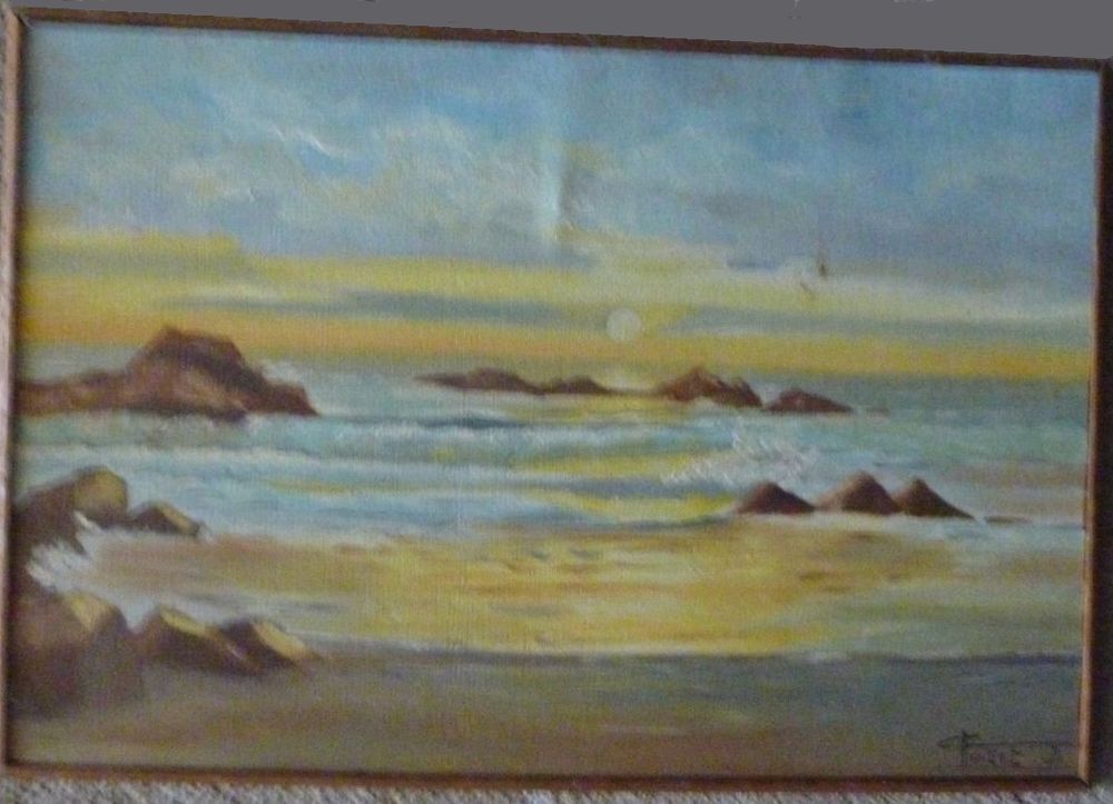 13 PEINTURES SUR BOIS
PAYSAGES MARINE ET NATURES MORTES Dcoration