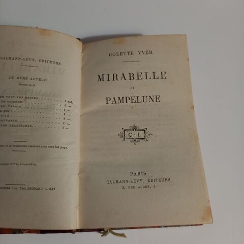 106 ans, 1917, mirabelle de pampelune , Colette Yver         5 Saumur (49)