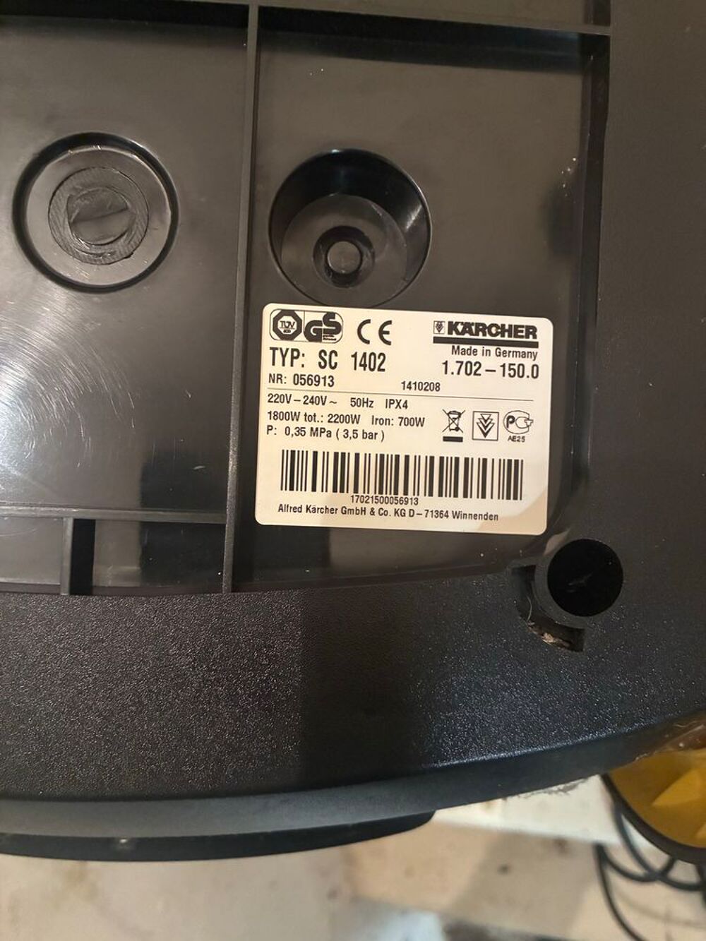 nettoyeur vapeur, Karcher Electroménager