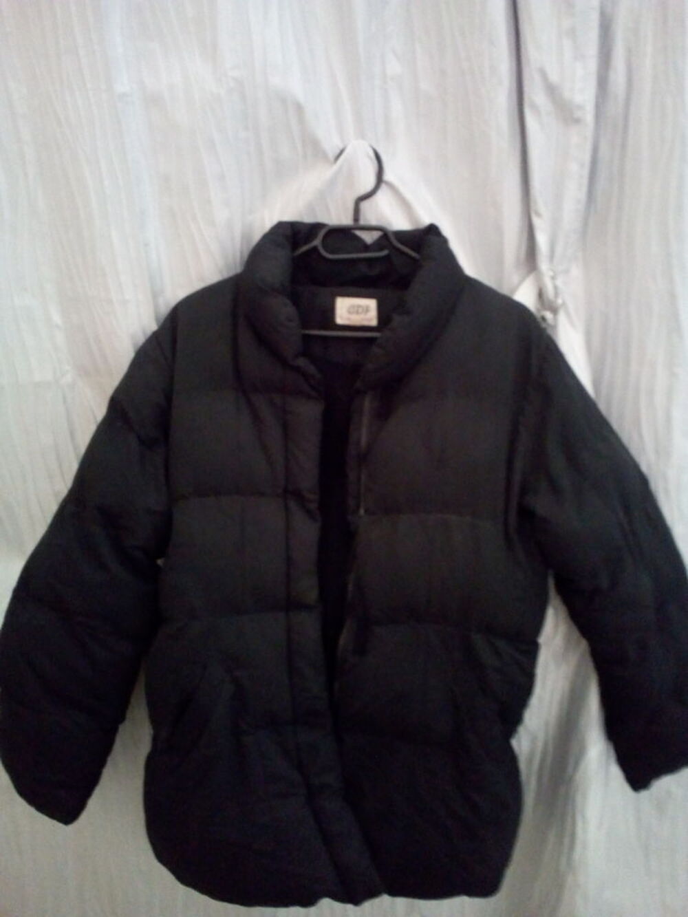 Doudoune mi- longue sans capuche noire 14 ans Vêtements