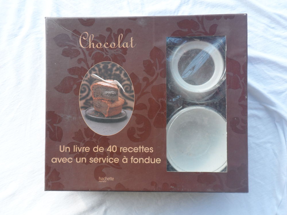 Service &agrave; fondue pour chocolat neuf vintage jamais servi mai Cuisine