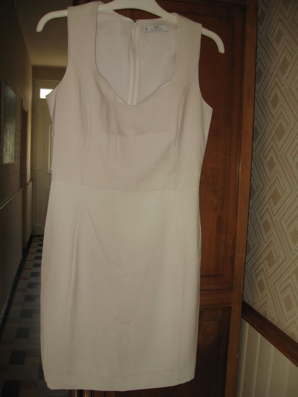 Robe courte blanche Vtements