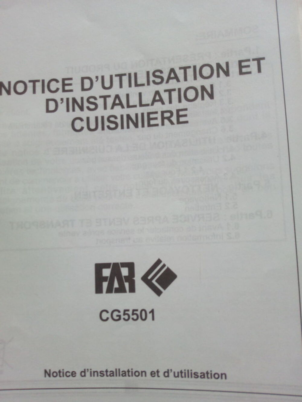 gazini&egrave;re four neuf,100€ Electroménager