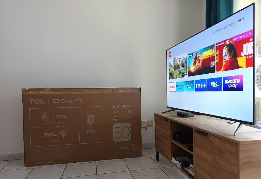 TV QLED 4K UHD TCL 50 avec Google TV / Prix 290€ /Garantie 2 Photos/Video/TV