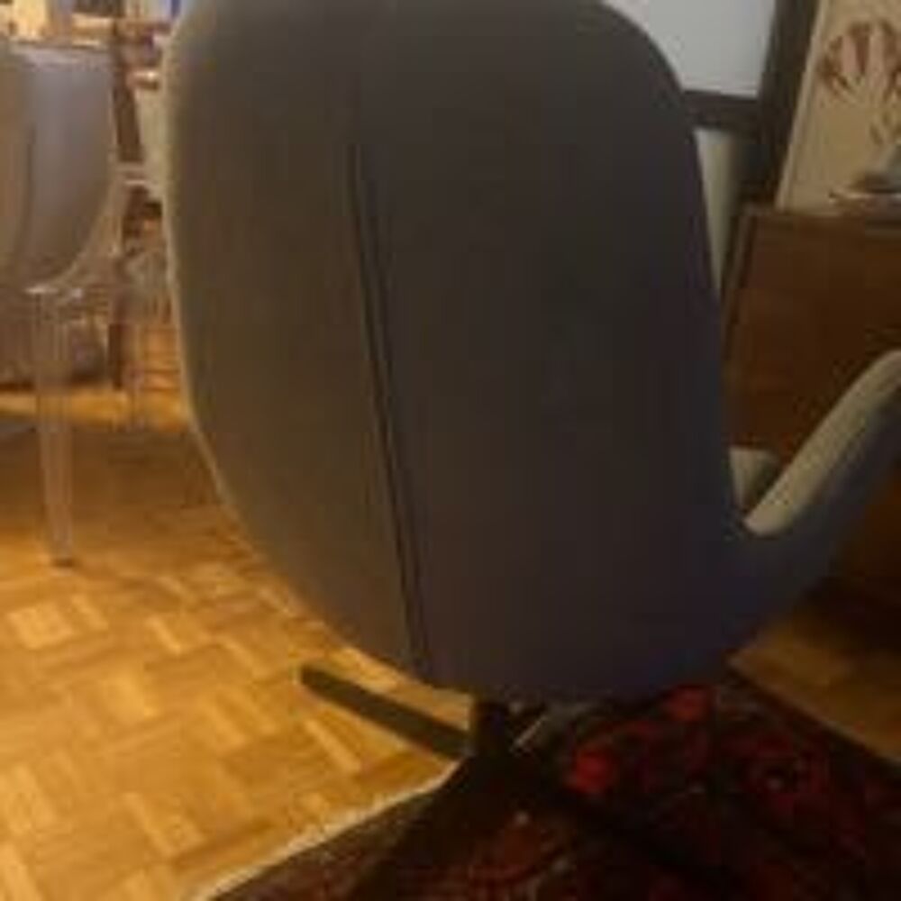 fauteuil pivotant tissu gris Meubles
