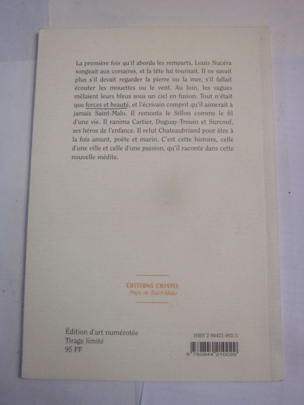 SAINT MALO par LOUIS NUCERA Livres et BD