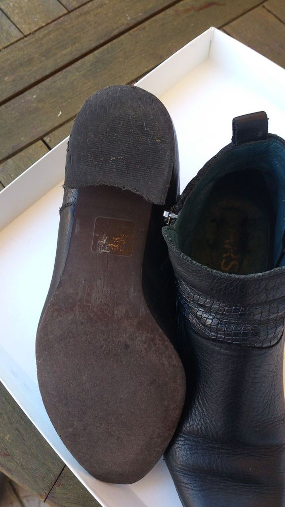 Bottines en cuir Chaussures