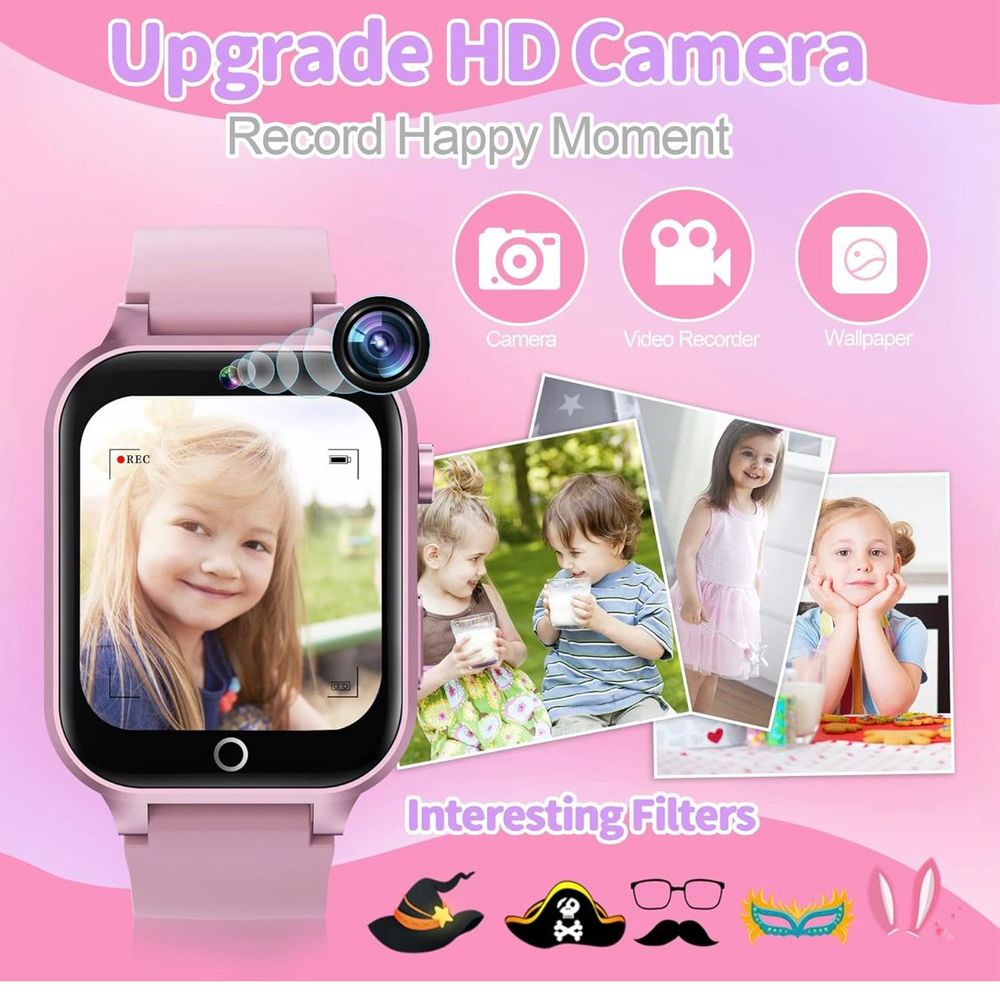 Montre Intelligente Enfants 26 Jeux - HD Cam&eacute;ra, contr&ocirc;le pa Jeux / jouets