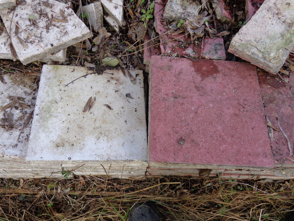 carrelages anciens rouge et blanc Bricolage