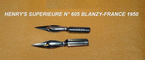 HENRY'S SUPÉRIEURE #605 BLANZY-FRANCE 1950 PLUME D'ÉCRITURE 5 Sergines (89)