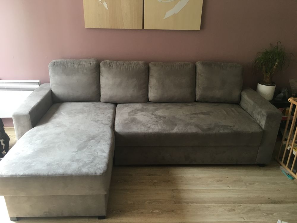 Canap&eacute; d angle fixe loft noir, gris RELAXIMA
Meubles