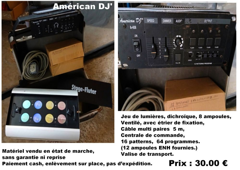 Jeu de lumi&egrave;res AMERICAN D'J Dicro&iuml;que Instruments de musique