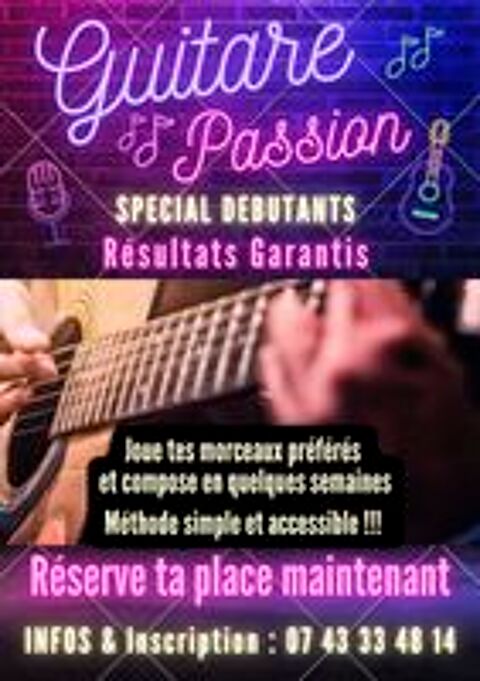   Cours de Guitare? Nouveau dans ta région !!
