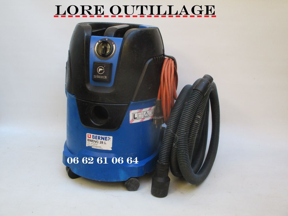 BERNER BWDVC 28L - Aspirateur chantier Bricolage