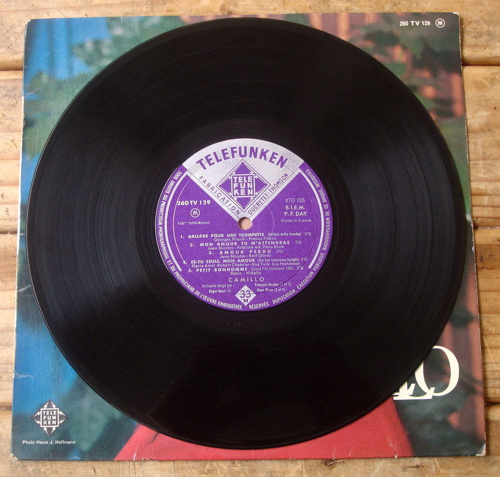 CAMILLO -33t / 25cm - BALLADE POUR UNE TROMPETTE - BIEM 1962 CD et vinyles