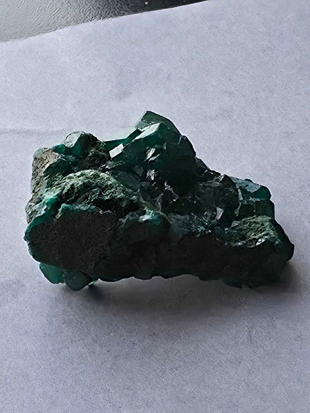 Dioptase Cristallis&eacute;e du Katanga (RDC)-Sp&eacute;cimen de Collection 