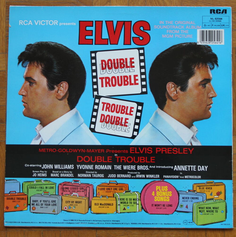 Vinyle ELVIS Double Trouble
33 T CD et vinyles