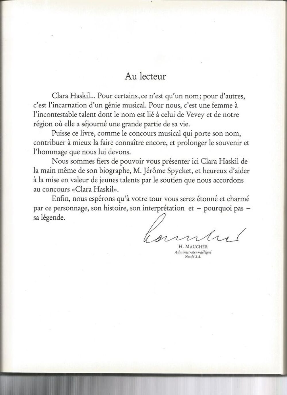 LIVRE - CLARA HASKIL - LIVRE EDITIONS NESTLE 1984 Livres et BD