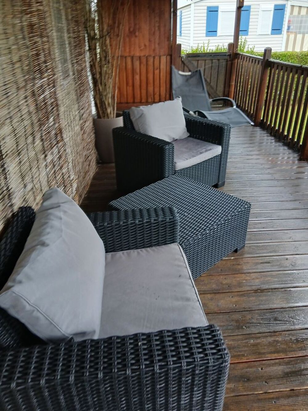 , salon de jardin 2 fauteuils 1 table basse 1 transat Meubles