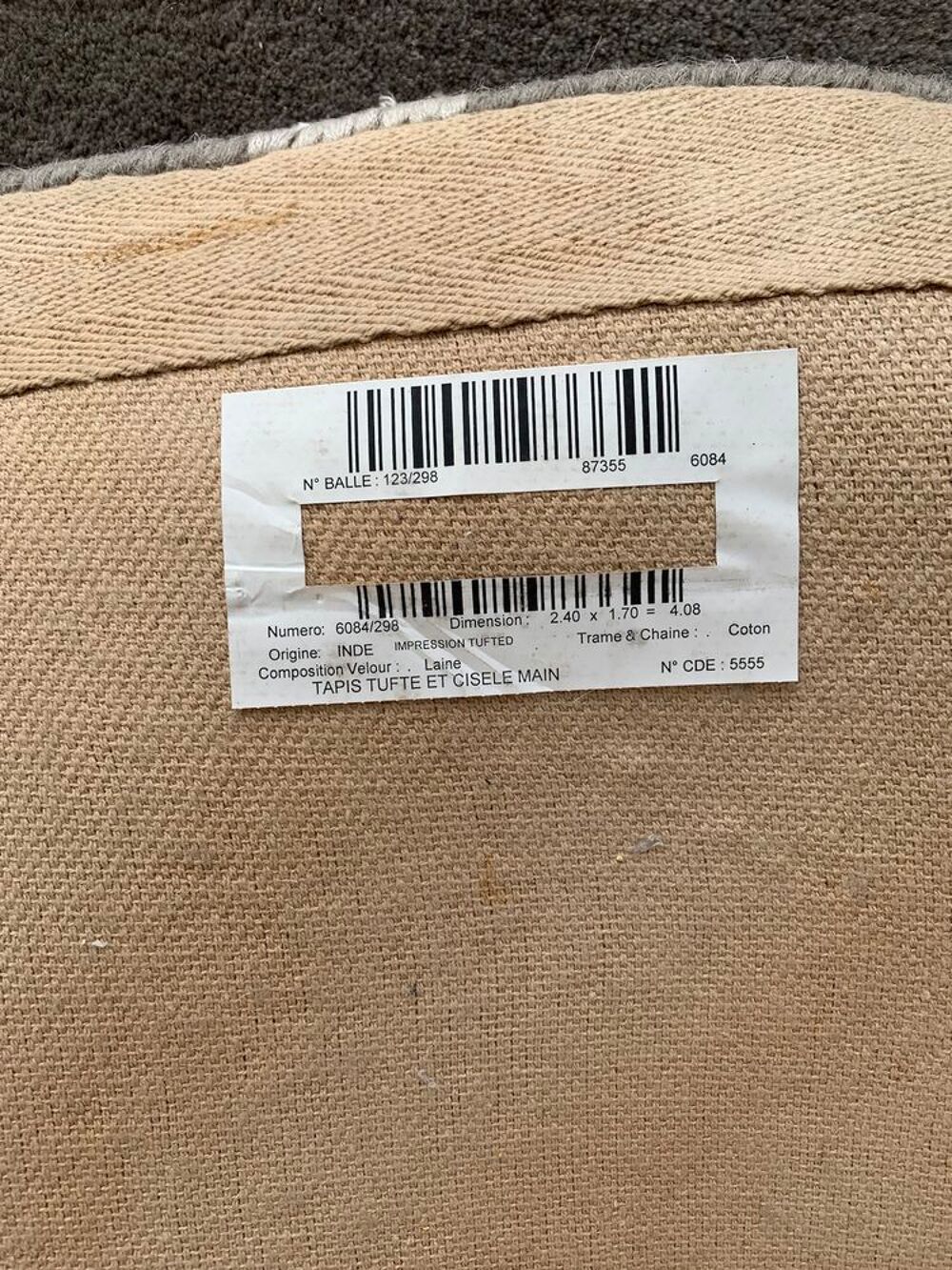 Tapis laine Meubles