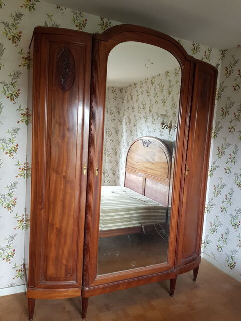 lit commode et armoire assortis 50 Bordeaux (33)