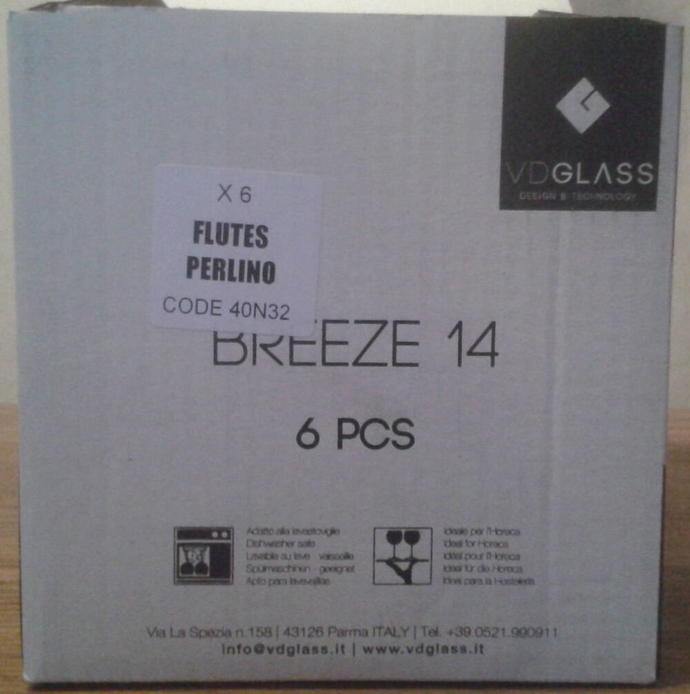 verres flute Perlino Cuisine