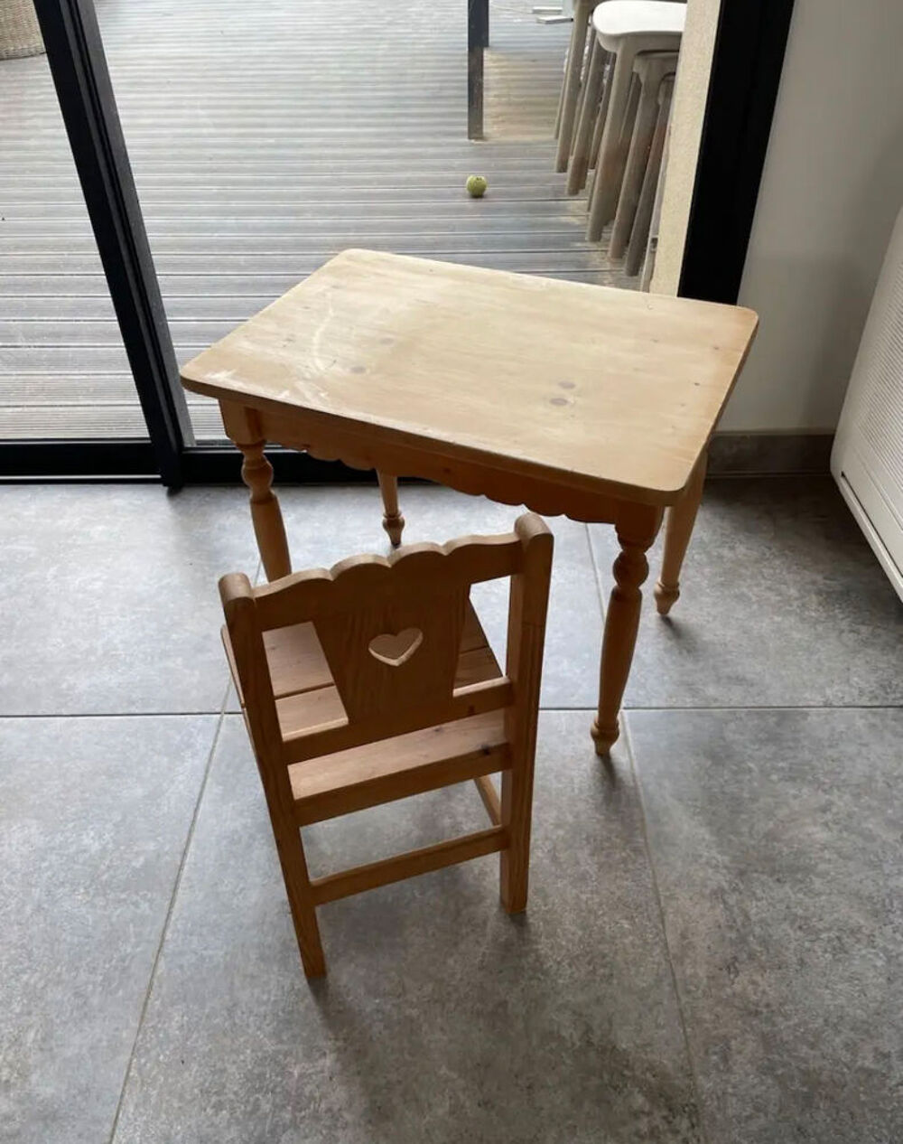 ENSEMBLE TABLE + CHAISE Mobilier enfants