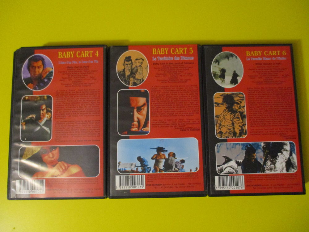 BABYCART 3 VHS SAMOURAI RONIN JAPON DVD et blu-ray