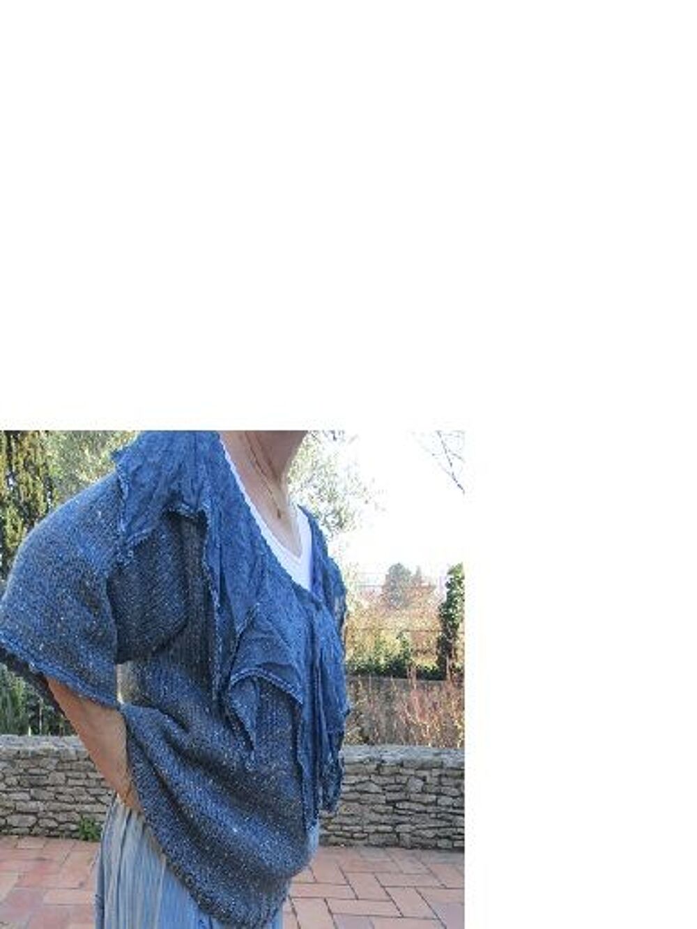 PULL ENCOLURE DENTELLE FEMME Vêtements